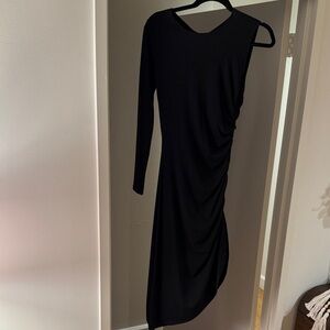Zara Black One-Shoulder Dress